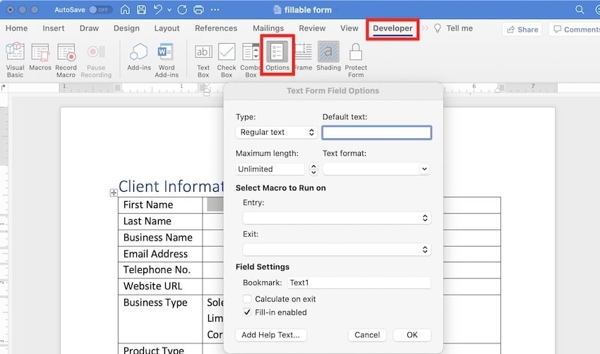 How To Quickly Create A Fillable Form In Microsoft Word Video Create